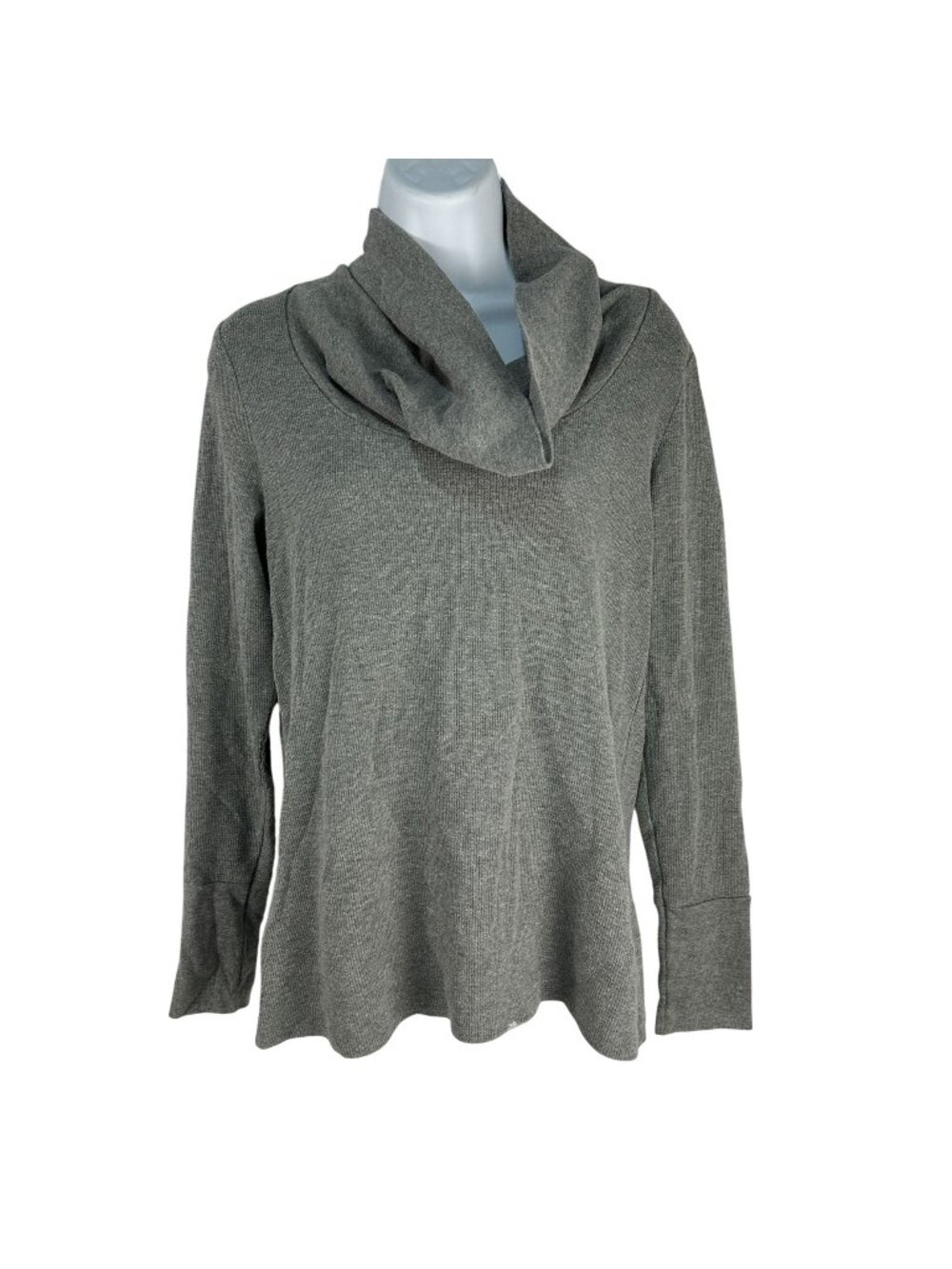 Sonoma Life + Style Womens Cowl Neck Long Sleeve Gray Knit Top Size S